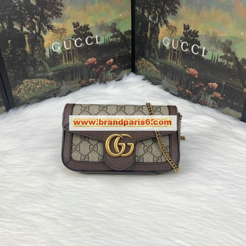 GG476433X-057　グッチ GUCCI 2019年最新入荷 GGマーモント キルティングレザー スーパーミニバッグ 斜め掛け ショルダーバッグ 
