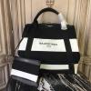 BAB19010-GH　バレンシアガ BALENCIAGA 2019年最新入荷 ネイビー カバ ハンドバッグ ショッピングバッグ ママバッグ ラージ ポーチ付き