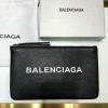 BAS19006-GH　バレンシアガ BALENCIAGA 2019年最新入荷 ジップコインケース ファスナー長財布 小銭入れ レザー 黒