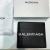 BAS19007-GH　バレンシアガ BALENCIAGA 2019年最新入荷 二つ折り短財布 カードケース 札入れ ショートウォレット カーフスキン 黒