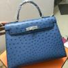 HKL28TPL-063　エルメス HERMES 2019年最新入荷 ケリー トート 2way ショルダーバッグ オーストリッチ革 レディースかばん