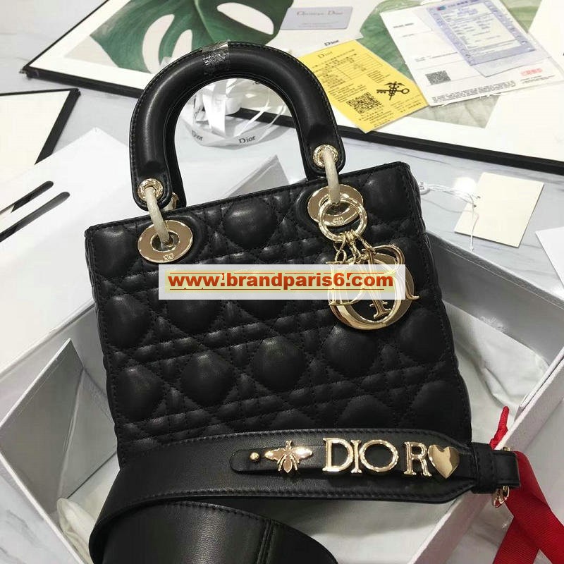 CDB19010-025　クリスチャンディオール CHRISTIAN DIOR 2019年最新入荷 My Lady Dior Lucky bag ハンドバッグ 2way ショルダーバッグ ラムスキン