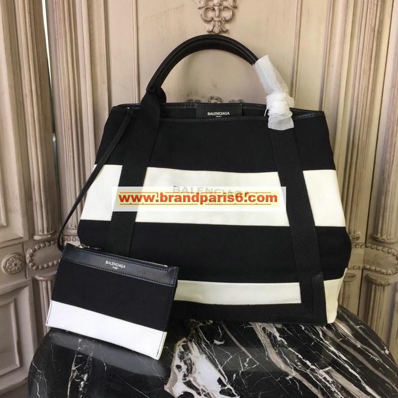 BAB19010-GH　バレンシアガ BALENCIAGA 2019年最新入荷 ネイビー カバ ハンドバッグ ショッピングバッグ ママバッグ ラージ ポーチ付き