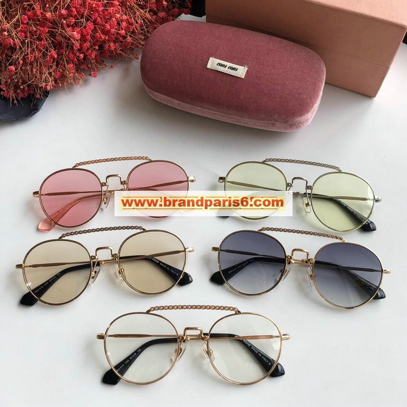 YJMM19007-AN　ミュウミュウ MIUMIU 2019年春夏最新入荷 サングラス メガネ