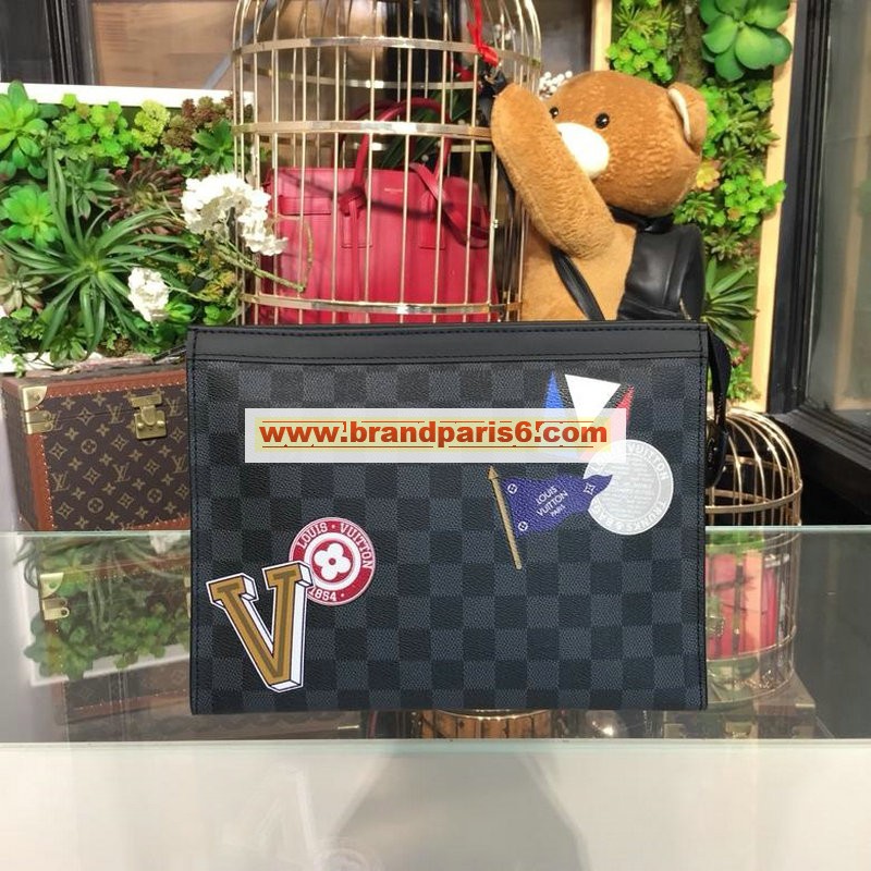 N64442-057　ルイヴィトン LOUISVUITTON 2019年最新入荷 ポシェット ヴォワヤージュ MM ポーチ 手持ちかばん クラッチバッグ ダミエキャンパス