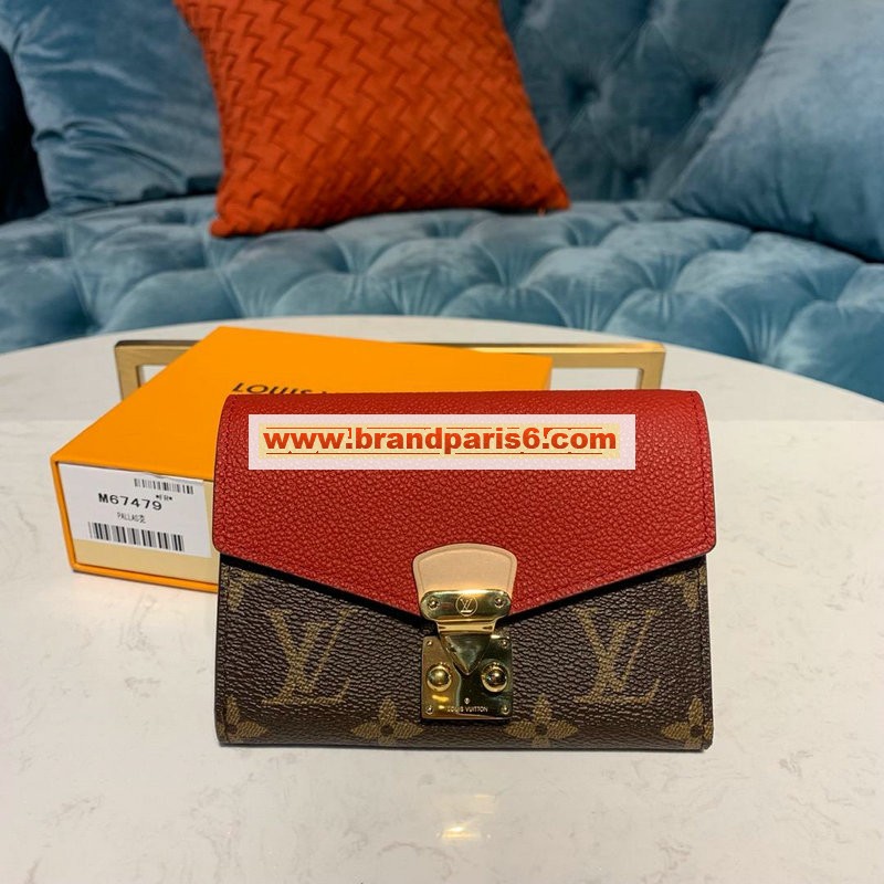 M67478-057　ルイヴィトン LOUISVUITTON 2019年最新入荷 ポルトフォイユ パラス コンパクト 二つ折り短財布 モノグラムキャンバス