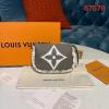 M67579-057　ルイヴィトン LOUISVUITTON 2019年最新入荷 ミニポシェット アクセソワール ジップコインケース 小銭入れ キーリング付き 短財布