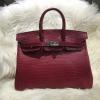 HBK35EPJH-063　エルメス HERMES 2019年最新入荷 バーキンバッグ  トートバッグ ハンドバッグ クロコダイル革 レディースかばん
