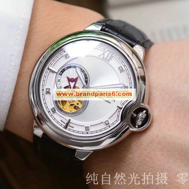 CAT19019-ZX　カルティエ CARTIER 2019年最新入荷 バロン ブルー ドゥ カルティエ ウォッチ オートマチック 腕時計 自動巻き 機械式時計 本革ベルト 