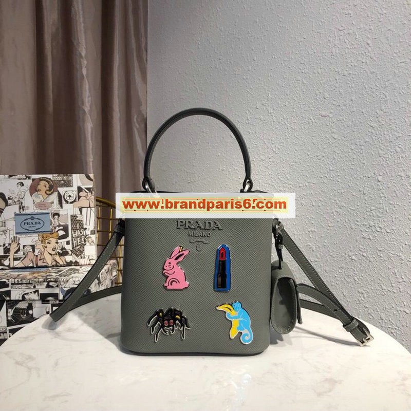 PD1BA217H-063　プラダ PRADA 2019年最新入荷 トップハンドルバッグ トートバッグ 2way 斜めがけ ショルダーバッグ ハンドバッグ
