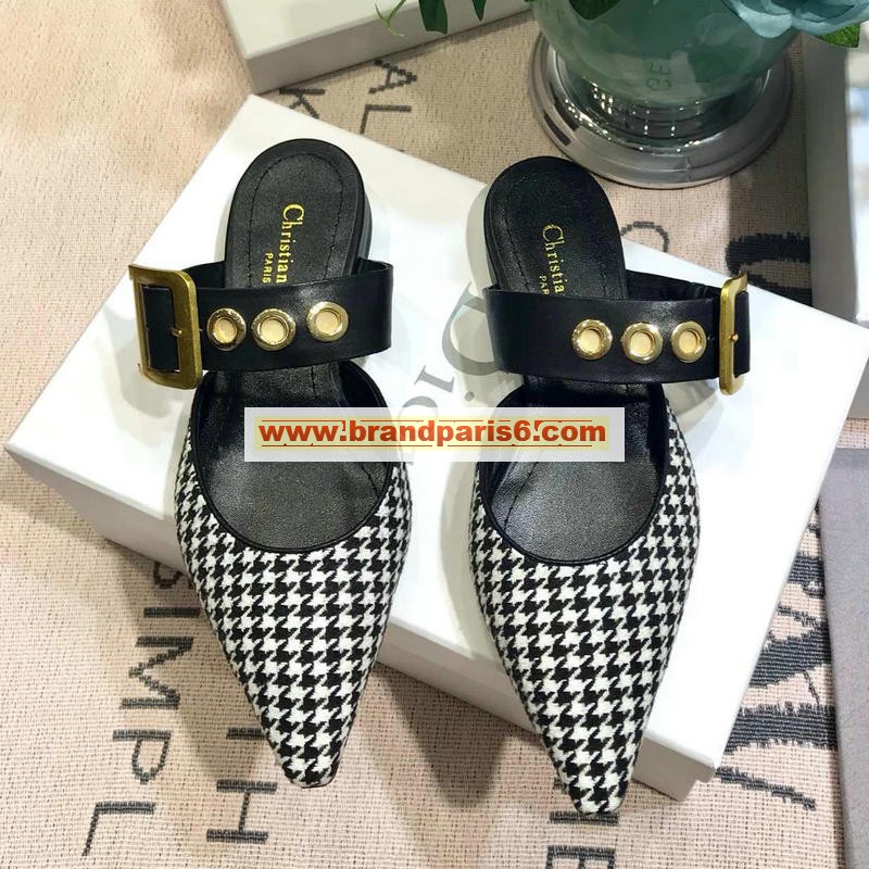 CDJ19025-26　クリスチャンディオール CHRISTIAN DIOR 2019年最新入荷 ローヒールサンダル サマーサンダル ミュール レディース 靴 レザー