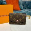 M62361F-057　ルイヴィトン LOUISVUITTON 2019年最新入荷 ポルトモネ ロザリ 小銭入れ コインケース 短財布 名刺入れ モノグラムキャンパス