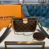 M44823-057　ルイヴィトン LOUISVUITTON 2019年最新入荷 ミュルティ ポシェット アクセソワール ショルダーバッグ 3つセット モノグラムキャンパス