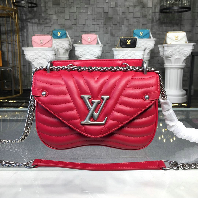 M51930-057　ルイヴィトン LOUISVUITTON 2019年最新入荷 ニューウェーブ チェーンバッグ PM ショルダーバッグ スムースカーフレザー