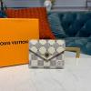 N60251-057　ルイヴィトン LOUISVUITTON 2019年最新入荷 ポルトフォイユ ゾエ 三つ折短財布 コインケース 小銭入れ カードケース ダミエアズールキャンパス