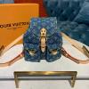 M44461-057　ルイヴィトン LOUISVUITTON 2019年最新入荷 バックパック レディース リュック リュックサック デニムキャンパス ブルー カジュアル 通学