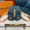 M44461-057　ルイヴィトン LOUISVUITTON 2019年最新入荷 バックパック レディース リュック リュックサック デニムキャンパス ブルー カジュアル 通学