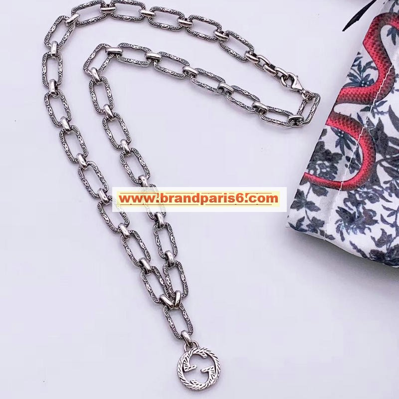 GGXL19016-YXBL　グッチ GUCCI 2019年最新作 ネックレス GGマーク ペンダント アクセサリー シンプル ギフト プレゼント