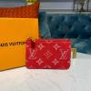 M62650R-057　ルイヴィトン LOUISVUITTON 2019年最新入荷 supreme シュプリーム デニム 小銭入れ ジッピーコインケース キーホルダー付き