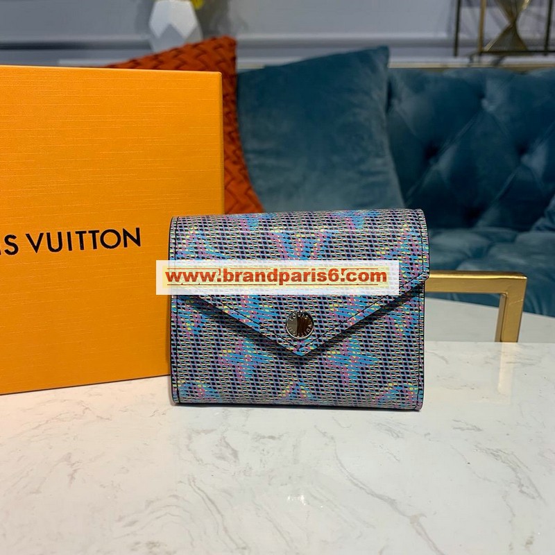 N60282-057　ルイヴィトン LOUISVUITTON 2019年最新入荷 ポルトフォイユ ゾエ 三つ折り短財布 小銭入れ コインケース モノグラム LV ポップ