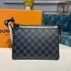 N54330K-057　ルイヴィトン LOUISVUITTON 2019年最新入荷 ポーチ 手持ちかばん クラッチバッグ ダミエグラフィットキャンパス メンズ ビジネスバッグ