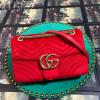 GG443496RR-057　グッチ GUCCI 2019年最新入荷 GGマーモント 斜め掛け ョルダーバッグ レディースかばん スエード