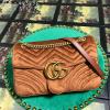 GG443496RT-057　グッチ GUCCI 2019年最新入荷 GGマーモント 斜め掛け ョルダーバッグ レディースかばん スエード