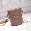 GG575163F-057　グッチ GUCCI 2019年最新入荷 GGマーモント ミニ バケットバッグ 斜め掛け ショルダーバッグ クロスボディバッグ