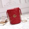 GG575163R-057　グッチ GUCCI 2019年最新入荷 GGマーモント ミニ バケットバッグ 斜め掛け ショルダーバッグ クロスボディバッグ