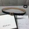 GG370543K-057　グッチ GUCCI 2019年最新入荷 ベルト  ダブルG バックル 幅2.5cm レザー