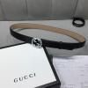 GG370543G-057　グッチ GUCCI 2019年最新入荷 ベルト  ダブルG バックル 幅2.5cm レザー