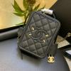 CH0988BK-JS　シャネル CHANEL 2019年最新入荷 ヴァニティー ケース 斜め掛け ショルダーバッグ ラムスキン 化粧かばん
