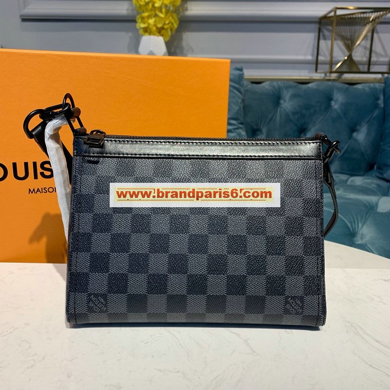 N54330K-057　ルイヴィトン LOUISVUITTON 2019年最新入荷 ポーチ 手持ちかばん クラッチバッグ ダミエグラフィットキャンパス メンズ ビジネスバッグ