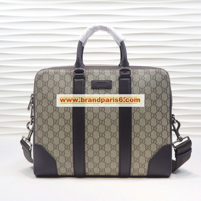 GG474135F-057　グッチ GUCCI 2019年最新入荷 GGスプリーム キャンバス ブリーフケース トートバッグ 2way ショルダーバッグ