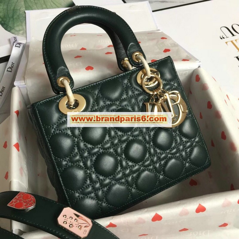 CD00859G-JS　クリスチャンディオール CHRISTIAN DIOR 2019年最新入荷 My Lady Dior Lucky bag ハンドバッグ 2way ショルダーバッグ ラムスキン