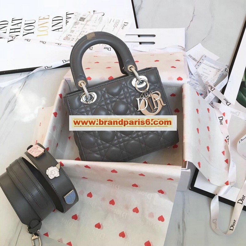 CD00859YH-JS　クリスチャンディオール CHRISTIAN DIOR 2019年最新入荷 My Lady Dior Lucky bag ハンドバッグ 2way ショルダーバッグ ラムスキン