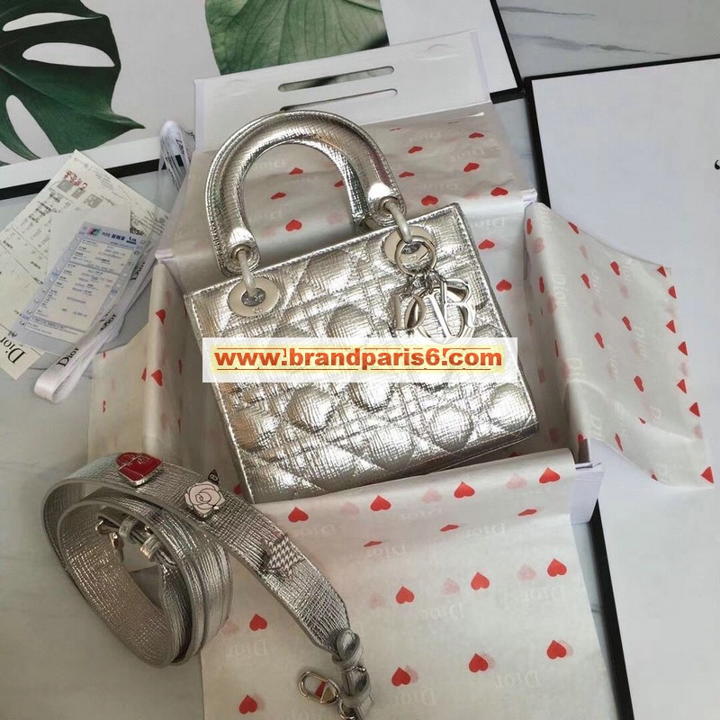 CD00859YY-JS　クリスチャンディオール CHRISTIAN DIOR 2019年最新入荷 My Lady Dior Lucky bag ハンドバッグ 2way ショルダーバッグ ラムスキン