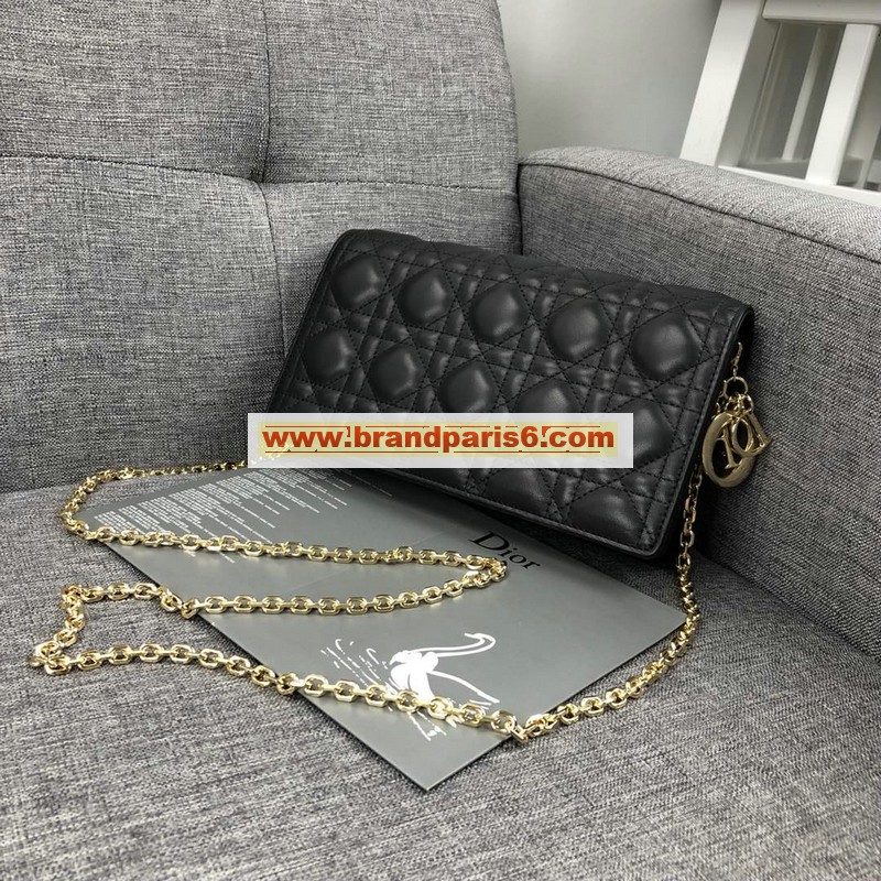CD92843-JS　クリスチャンディオール CHRISTIAN DIOR 2019年最新入荷 Lady Dior クラッチバッグ チェーンウォレット 斜め掛け ショルダーバッグ レディースかばん