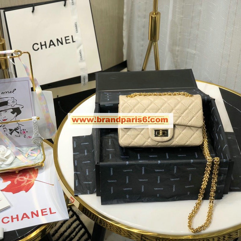 CH0874X-JS　シャネル CHANEL 2019年最新入荷 2.55 スモール ハンドバッグ 斜め掛け ショルダーバッグ カーフレザー