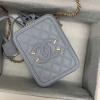 CH0988XZ-JS　シャネル CHANEL 2019年最新入荷 ヴァニティー ケース 斜め掛け ショルダーバッグ ラムスキン 化粧かばん