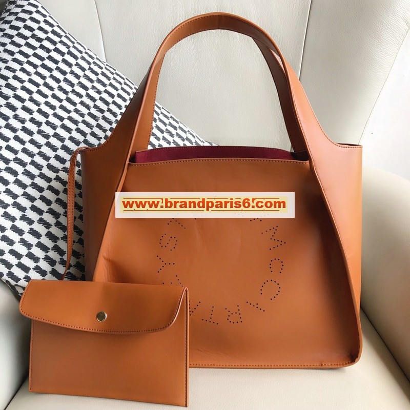 SM41048T-YS　ステラ マッカートニー Stella McCartney 2019年最新入荷 ロゴ トートバッグ クロスボディバッグ ショッピングバッグ レザー