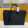 M55203-057　ルイヴィトン LOUISVUITTON 2019年最新入荷 グラン サック トップハンドルバッグ トートバッグ メンズ ビジネスバッグ デニム レザー