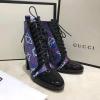 GGJ20003-26　グッチ GUCCI 20200年秋冬最新作 ショートブーツ ハイヒールブーツ レディースシューズ カジュアル 靴 レザー レースアップ