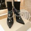 JCJ20001-26　ジミーチュー JIMMY CHOO 2020年秋冬最新作 ショートブーツ ハイヒールブーツ レディースシューズ ピンヒール 靴 スエード カジュアルシューズ 