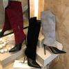 JCJ20006-26　ジミーチュー JIMMY CHOO 2020年秋冬最新作 ロングブーツ ハイヒールブーツ レディースシューズ ピンヒール 靴 レザー カジュアルシューズ 