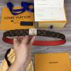 M0067-057　ルイヴィトン LOUISVUITTON 2019年最新入荷 サンチュール LV サークル 30mm リバーシブル ベルト レディース用 レザー