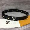 M0063L-057　ルイヴィトン LOUISVUITTON 2019年最新入荷 サンチュール LV サークル 30mm ベルト レディース用 レザー