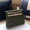 HKL28LQ-063　エルメス HERMES 2019年最新入荷 ケリー19 トップハンドルバッグ 2way ショルダーバッグ クロコ柄