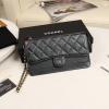 CH0364QJL-JS　シャネル CHANEL 2019年最新入荷 クラシック ポーチ 二つ折り長財布 フラップ ロングウォレット グレインド カーフスキン 手持ちかばん