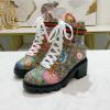 GGJ20022-26　グッチ GUCCI 2020年秋冬最新入荷 マーティンブーツ ショートブーツ ローヒールシューズ レディースシューズ レザー レースアップ
